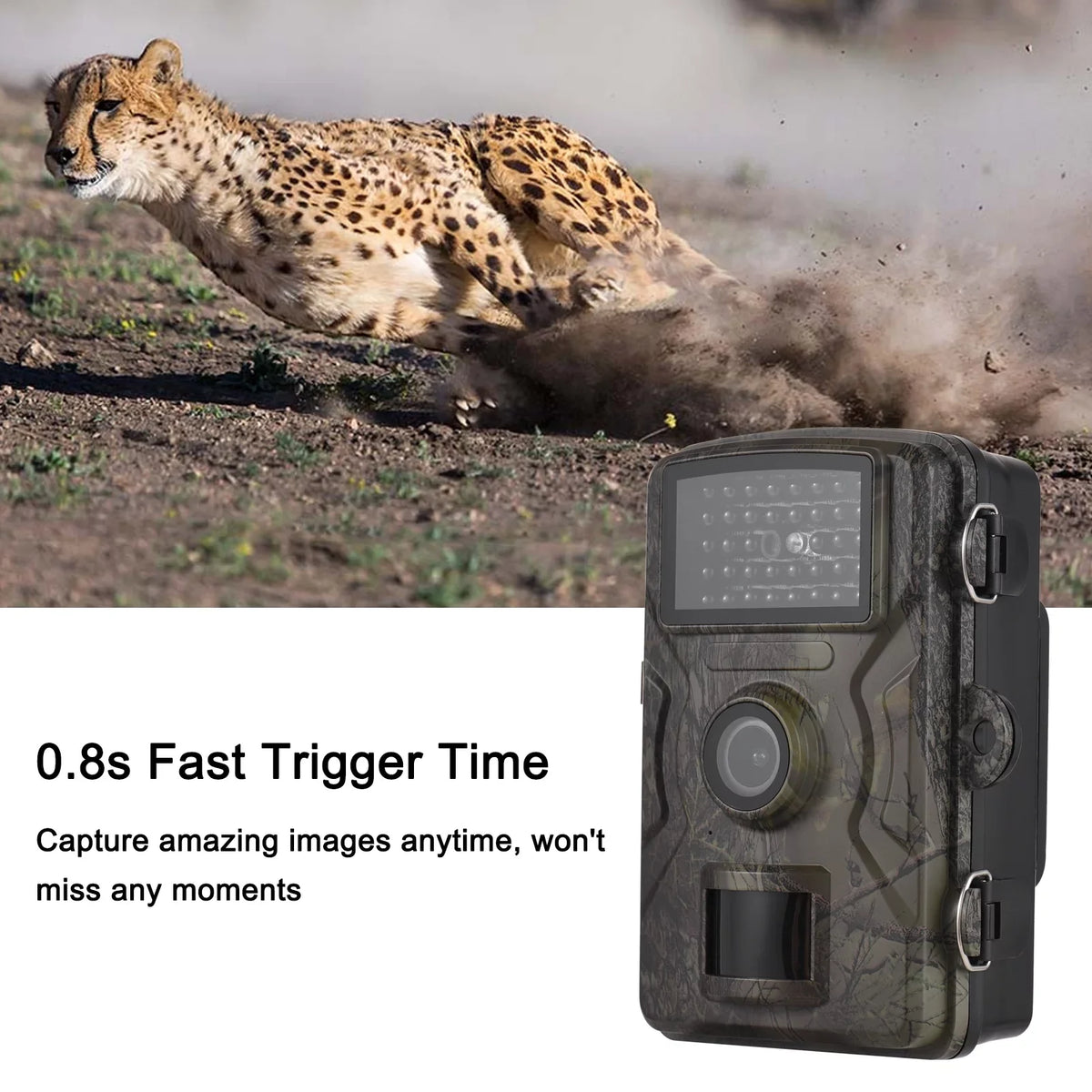 Vision Wildlife 2.0 Waterproof Trail Night Infrared IP66 Inch Motion Supports with 1080P TFT Activated Trigger Eccomum Tracking Camera 0.8s Color Time Camera 16MP Screen Camera
