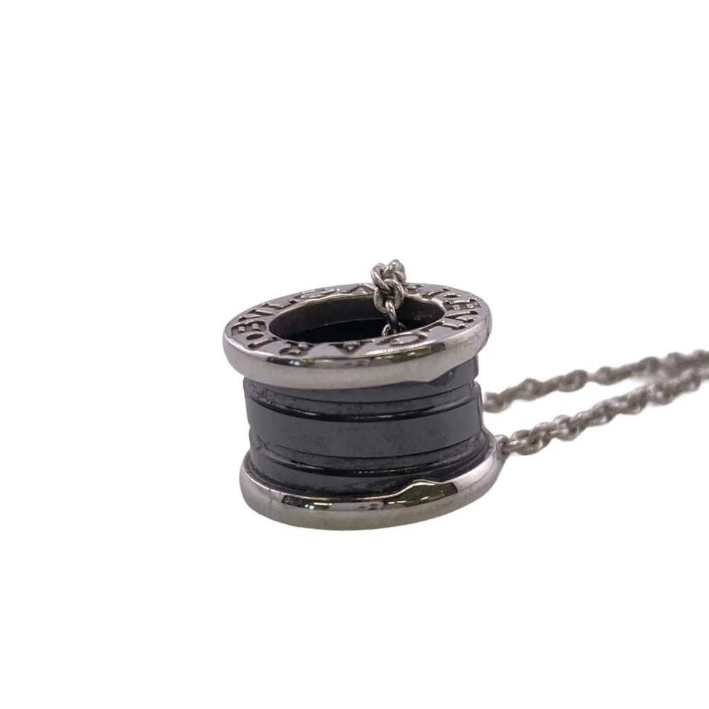 the Charity B. BVLGARI Necklace Pre-Owned Women's 925 Zero Black Z0005229 Men's (Fair) One Children Save