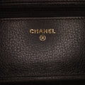 (Good) Crossbody Pre-Owned Authenticated Chain Calf Chanel Leather Unisex Black Wallet Studded Bag on