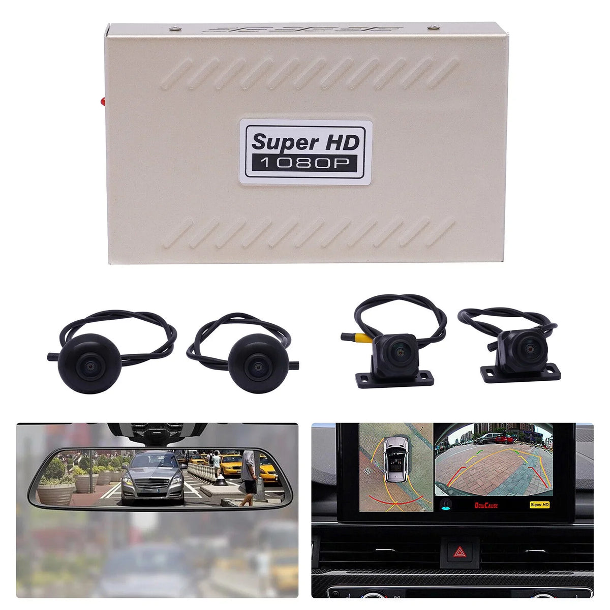 Rear Recorder Camera 360Â° Cam Car Sensor DVR Lens Dash CMOS Video Image MONIPA