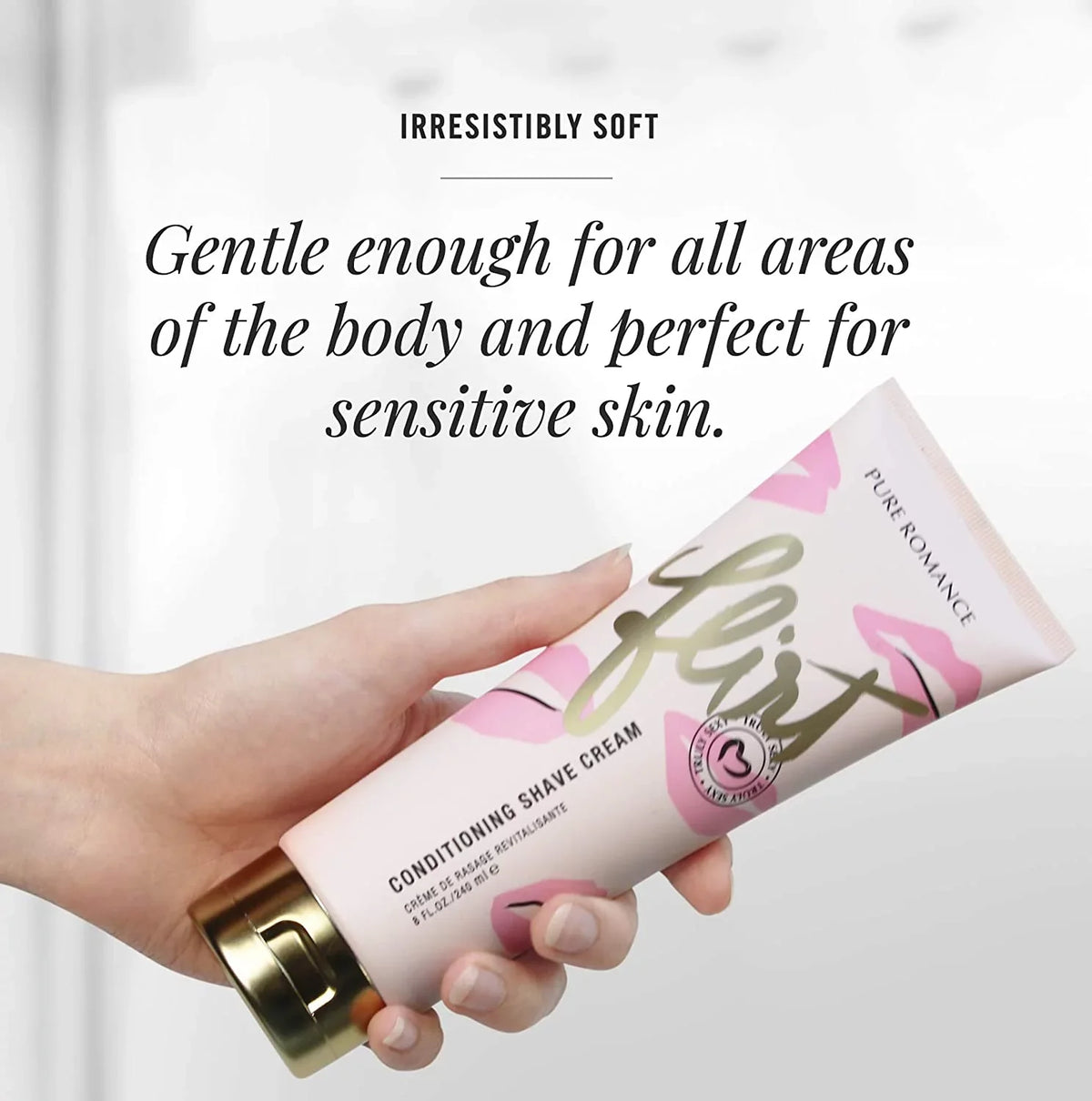 Shave Romance Bikini to Cream Shaving Smoothest Conditioning Sexy Coochy Experience and Cream, Flirt Cream, Legs, Scented Pure Underarms, Area, their Truly for Women