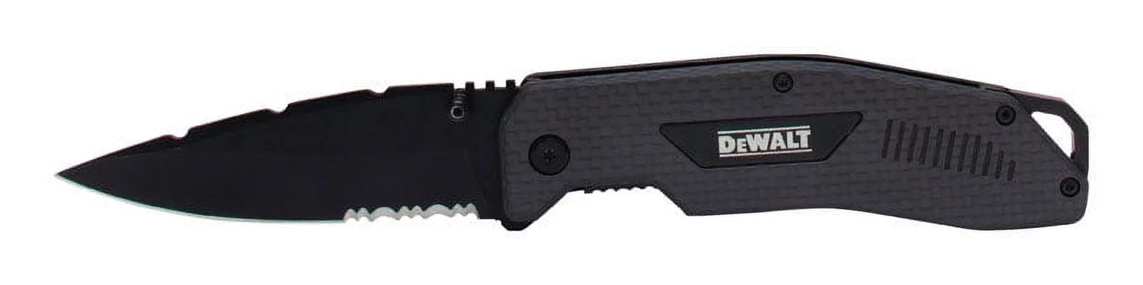 Pocket Black/Gray Folding 8" 1 DeWalt Knife pc.