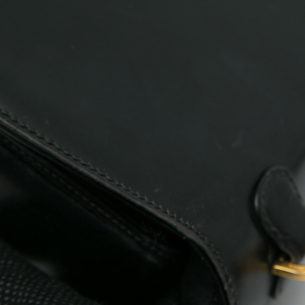 Handbag Top Gucci Bamboo Black Night HandleBag Pre-Owned Calf Authenticated Leather (Good) Unisex