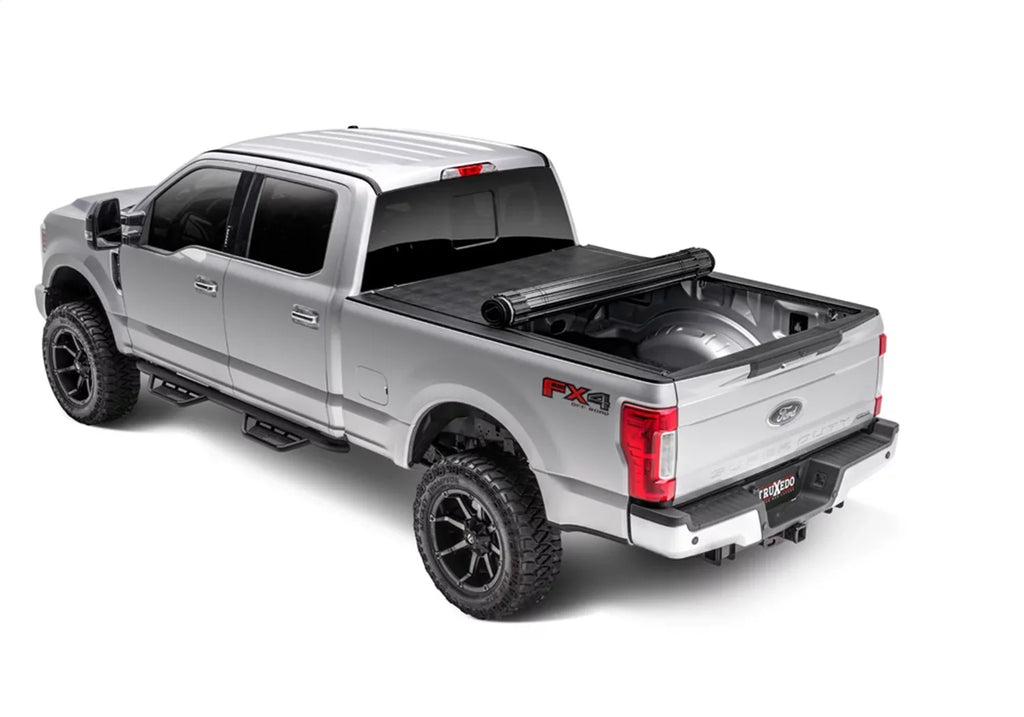 Hard with 1569601 | 2" Bed Cover (98") Rolling Tonneau Duty 8' Truck Compatible Sentry Bed 2008-2016 Super Ford TruXedo | F-250/350/450