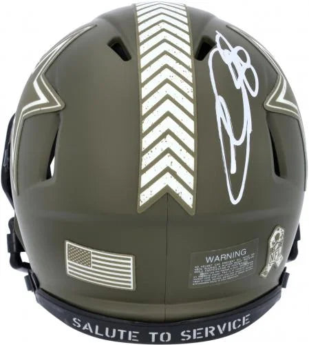 Certified Mini Helmet Dallas Autographed Salute Lamb Authentic 2022 Cowboys Riddell Ceedee To Service Fanatics - Speed