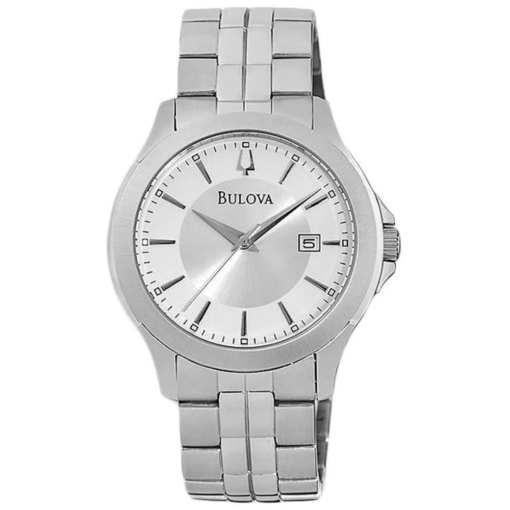 Bracelet Dial Stainless 96B167 Watch Silver Steel Quartz Men's