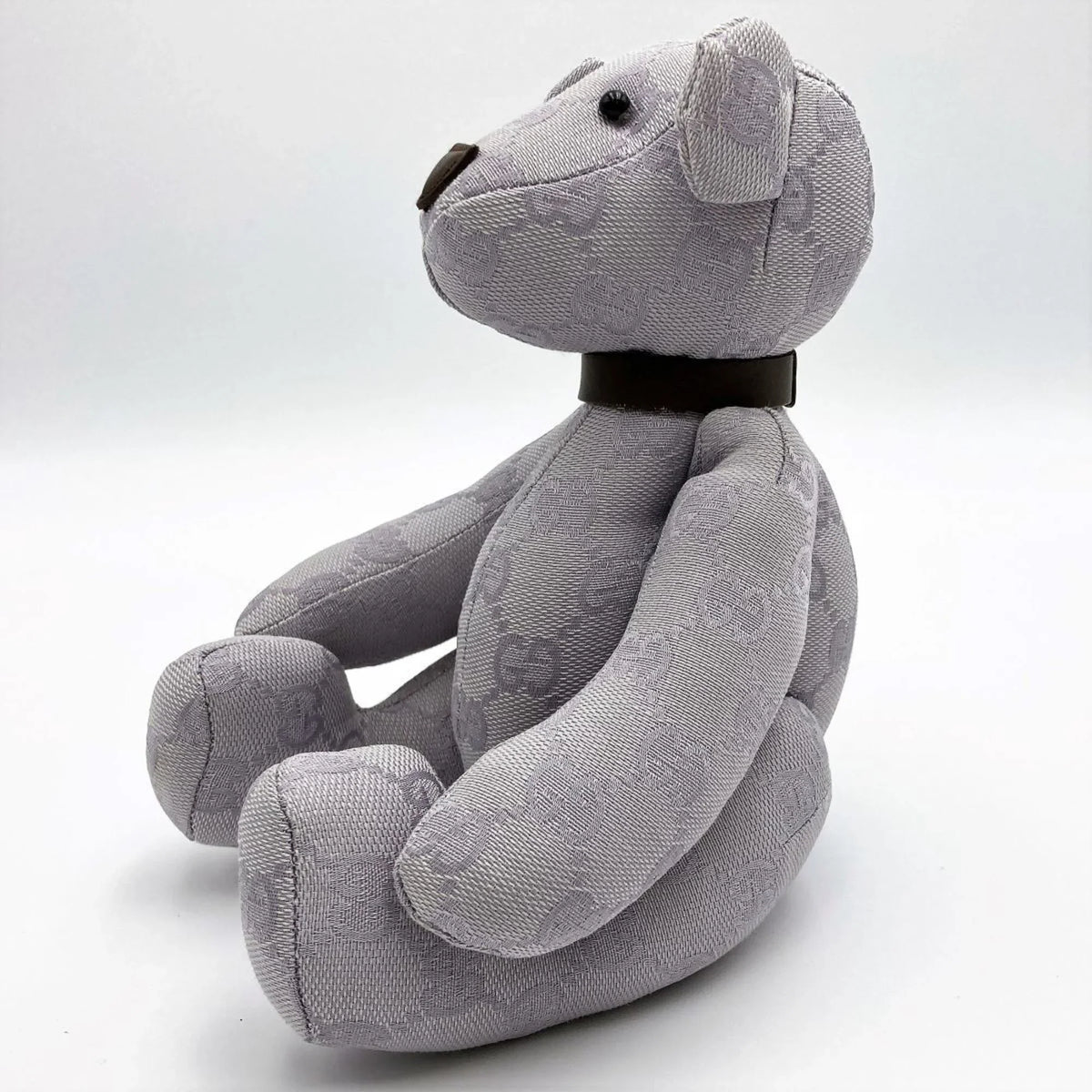 Bear (Good) Kids Canvas Brown Purple Gucci Toy Ladies Plush Pre-Owned GG Interior GUCCI x