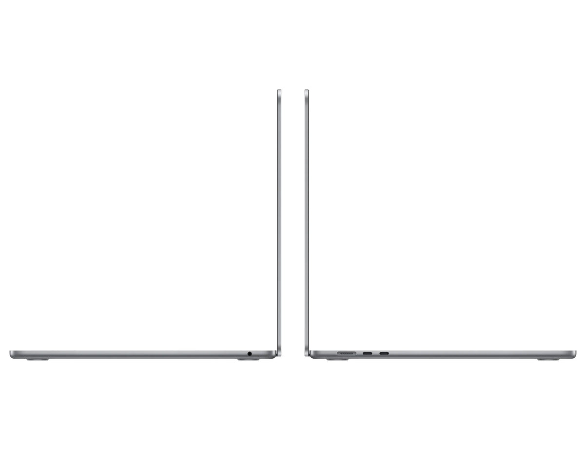 Air M2 10-core CPU Laptop Gray Pre-Owned - GPU, and 8-core (Open 8GB 256GB with Box) MacBook RAM, Space SSD Apple Chip 15-Inch