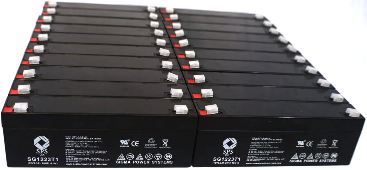 (20 Replacement ST500 Research Battery Brand 2.3 Medical for Ah Labs SPS 12V Pack) (SG1223T1)