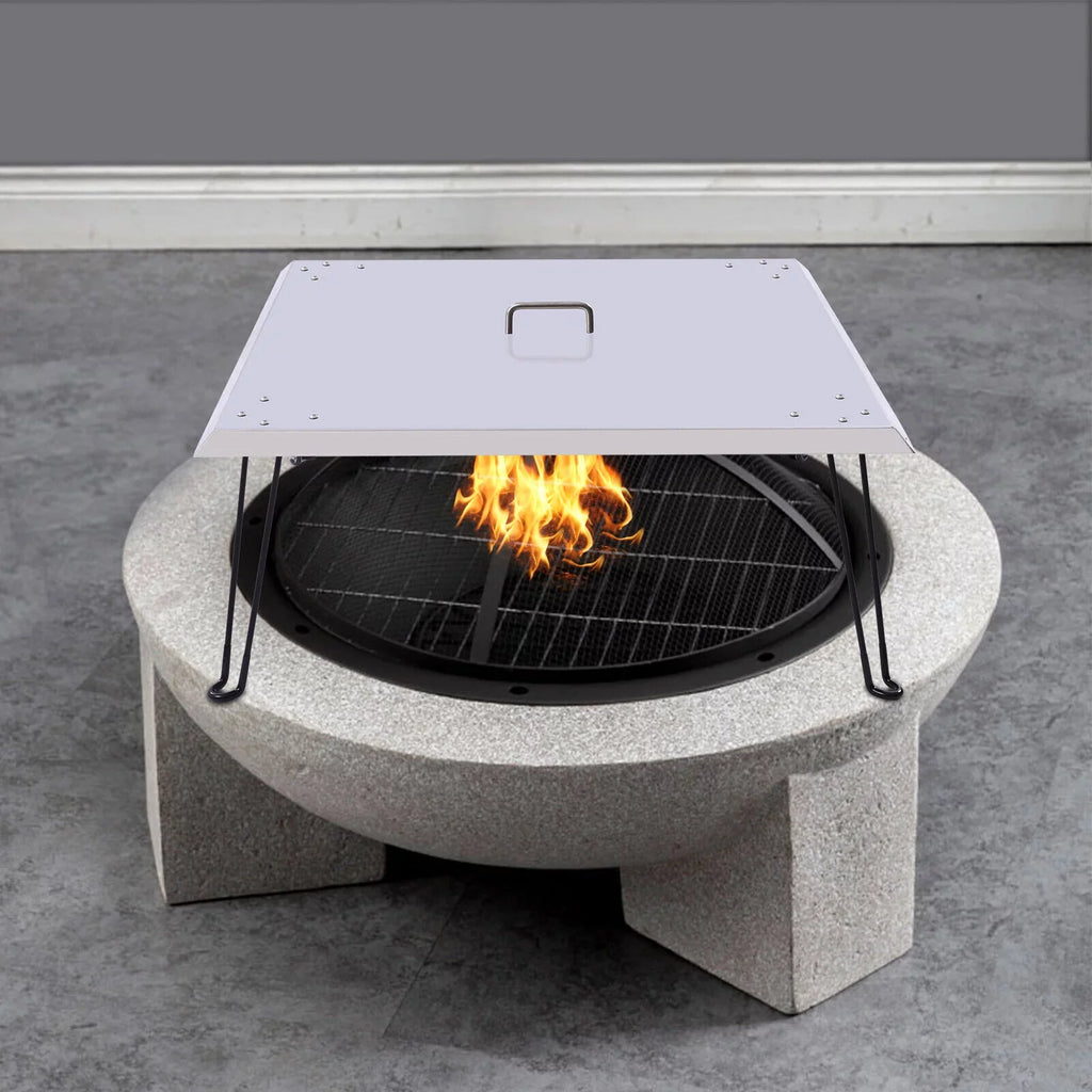 Heater Deflector-Turn into Fire Heat Pit Pit a Fire Patio Cover 30"x30" Burner