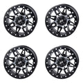 Wheel 15x7 Pro (4 Pack) For 2.0 2020-2022 4/137 CAN-AM Defender Tusk HD10 + XT Beadlock Machined/Black Wasatch 5.0