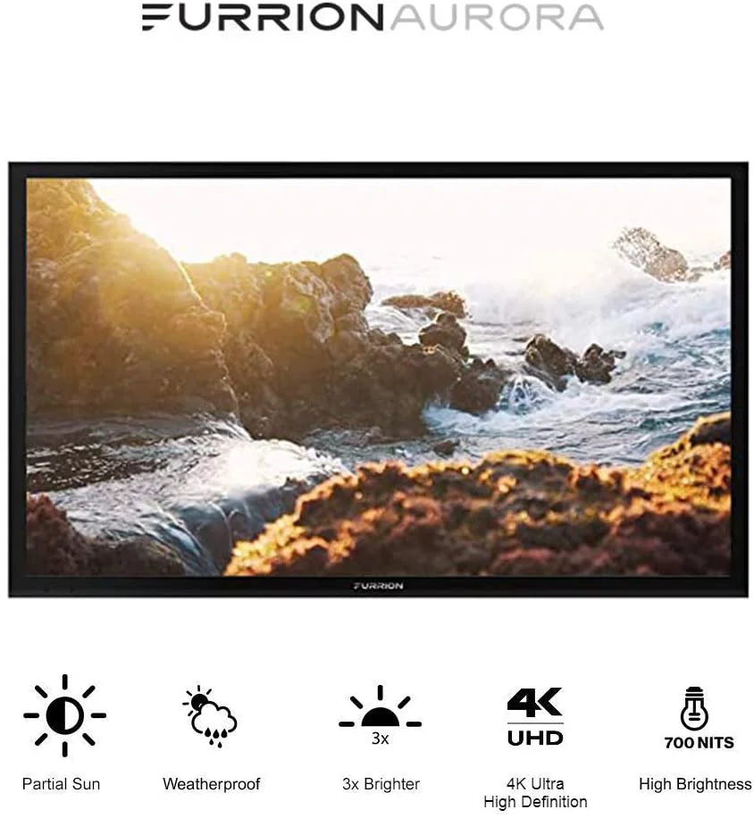 Year Weatherproof Full FDUF65CBS Shade Coverage by an Outdoor with Furrion 65" Additional (2021) TV 2 Protect 4K Series UHD Epic
