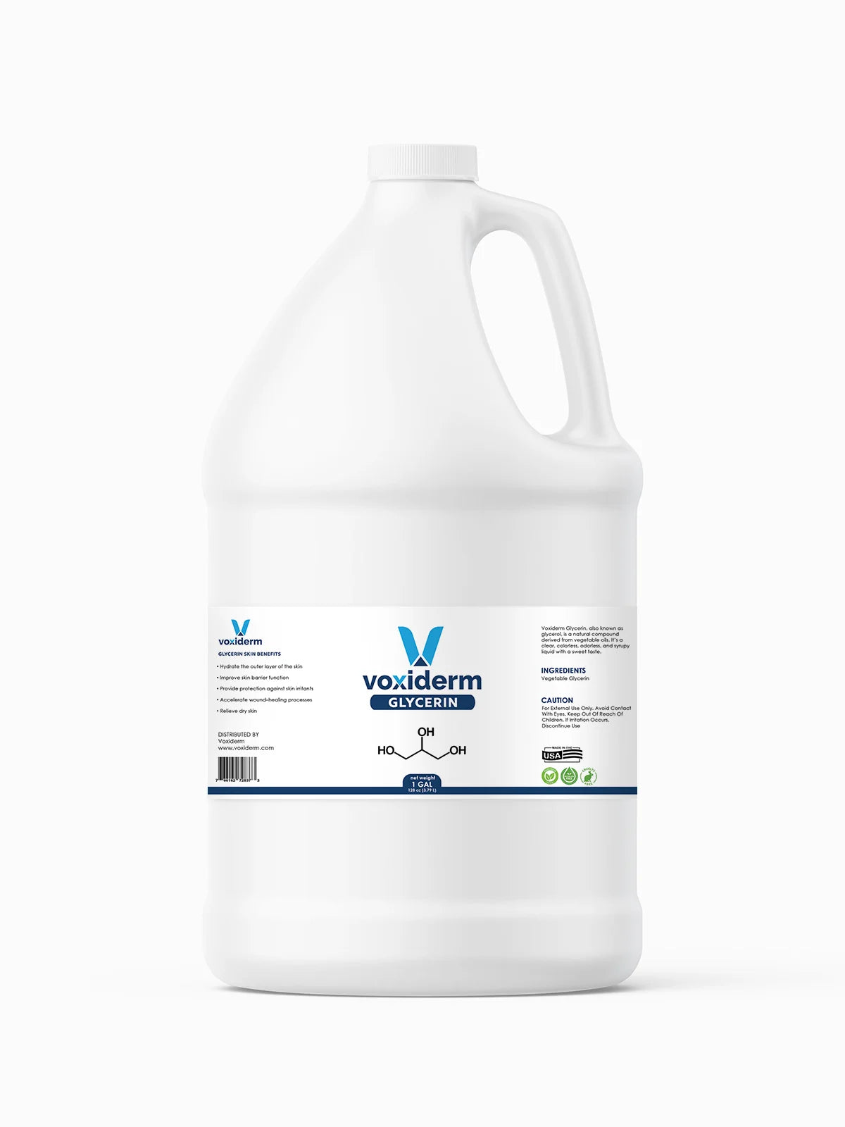 USP oz), Pure Natural, (128 Grade, Glycerin 100% 1-Gallon Kosher Food