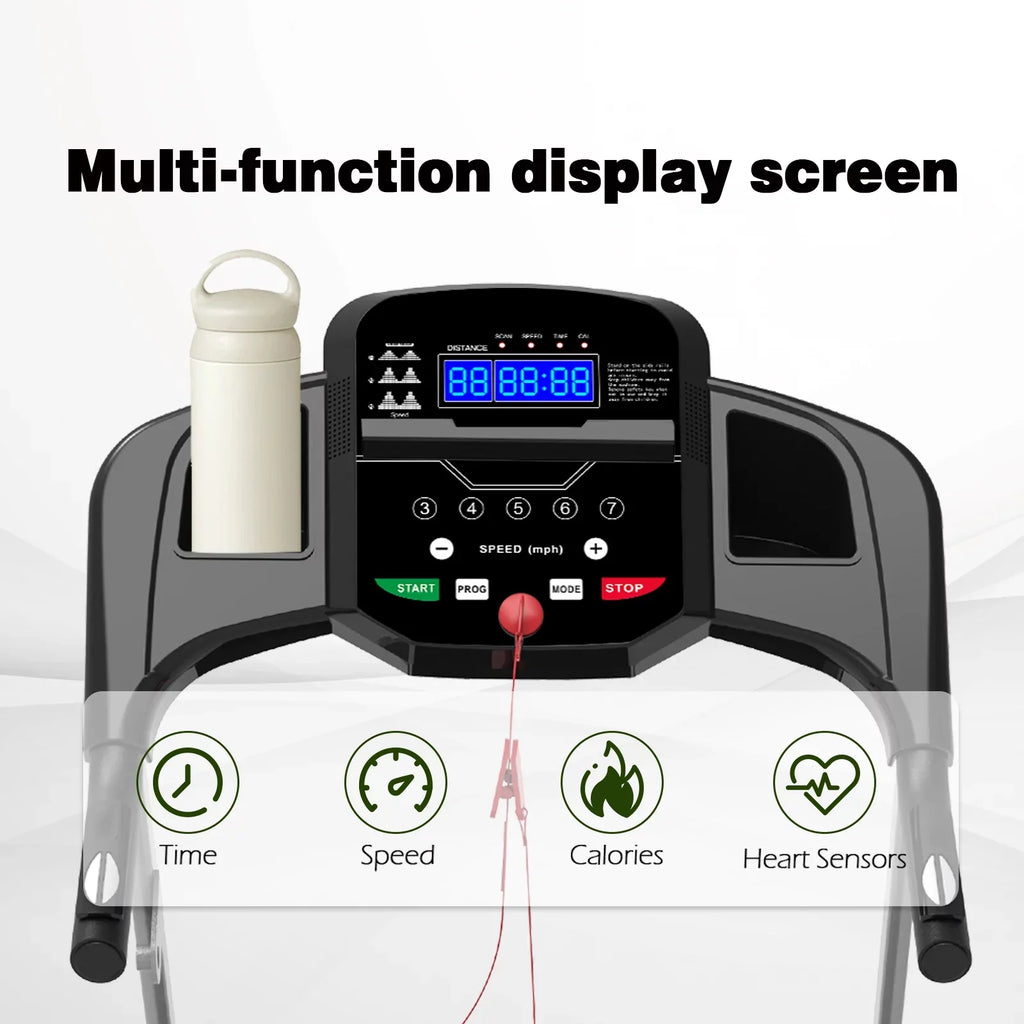 1.5HP Inolait Electric Black Machine, Folding Treadmill Running