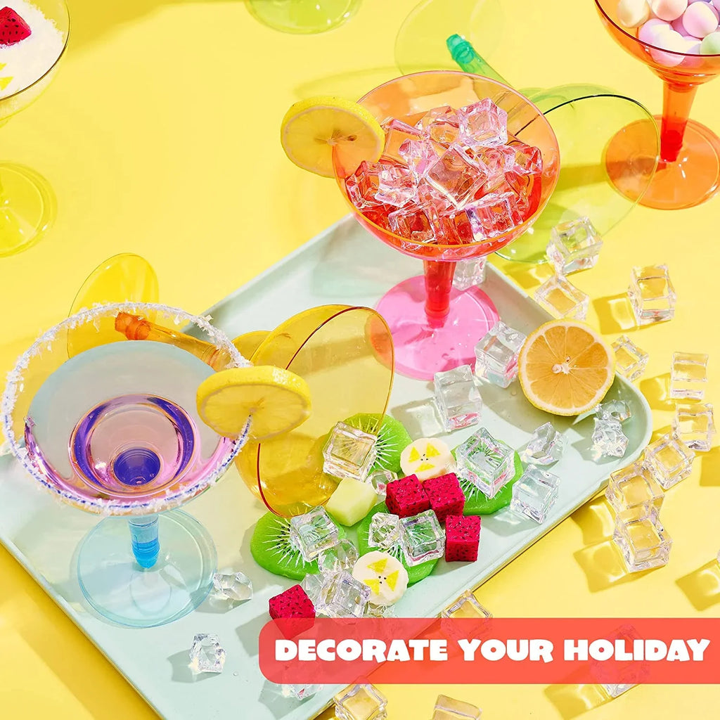 48 Decorations,12 Supplies Party Decoration Theme Fiesta Taco Mexican Party Cinco Party JOYIN Cups oz Margarita for Cinco Fun,Plastic Plastic Pcs Glasses De Glasses Margarita Mayo De Mayo