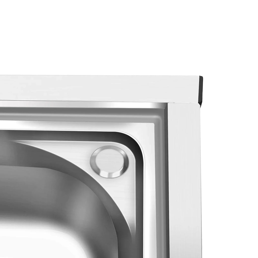 w/ Utility Table Steel Kitchen Table 2 Bowls Prep Sink Bowl Kitchen 2 Bowls Catering Stainless Bowl Catering Kitchen Home Commercial Drainboard Sink +Shelf Catering Prep Prep Sink 304 w/Faucet