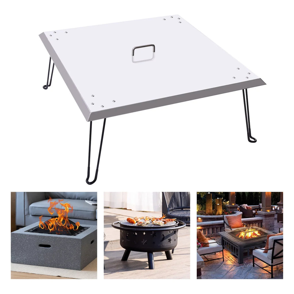 Heater Deflector-Turn into Fire Heat Pit Pit a Fire Patio Cover 30"x30" Burner