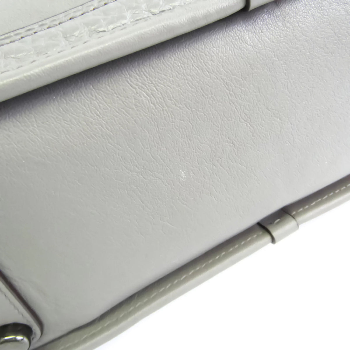 Shoulder (Good) Gray Coach Handbag Leather Bag Womens Pre-Owned
