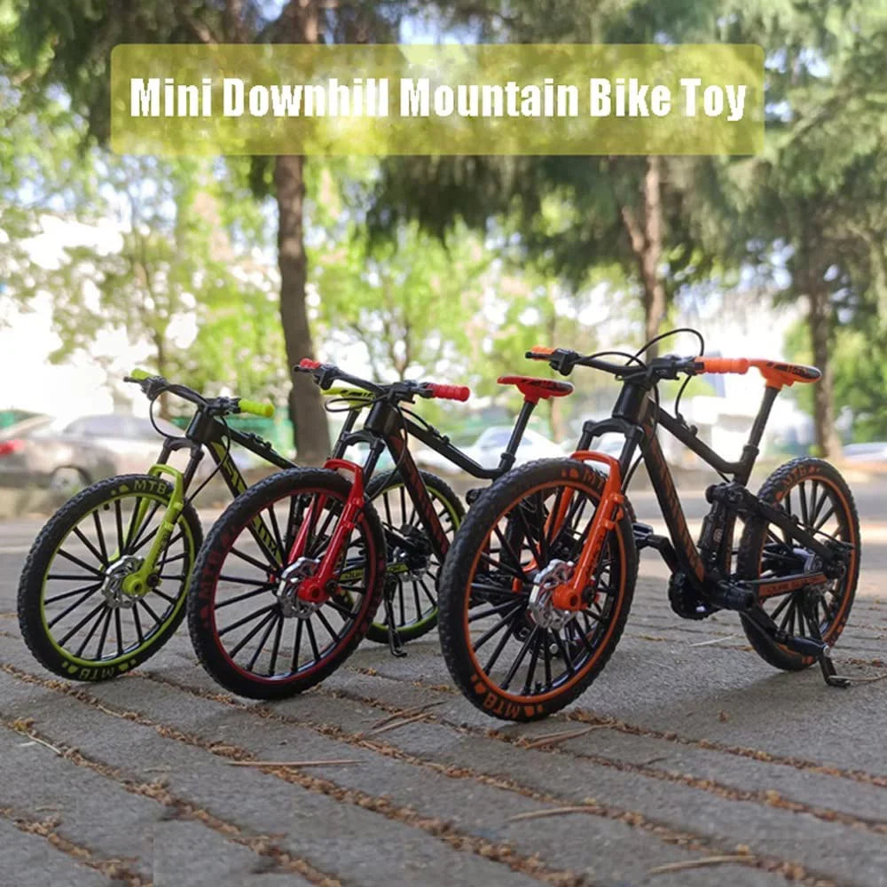 YEIBOBO for Collections BMX Die-cast Toy, (Black/Red) Finger Bike Mini Alloy Downhill Bike ! Model Mountain