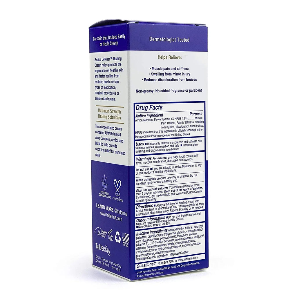 Triderma 2.2 [2 ] oz packs Cream Bruise Healing Defense