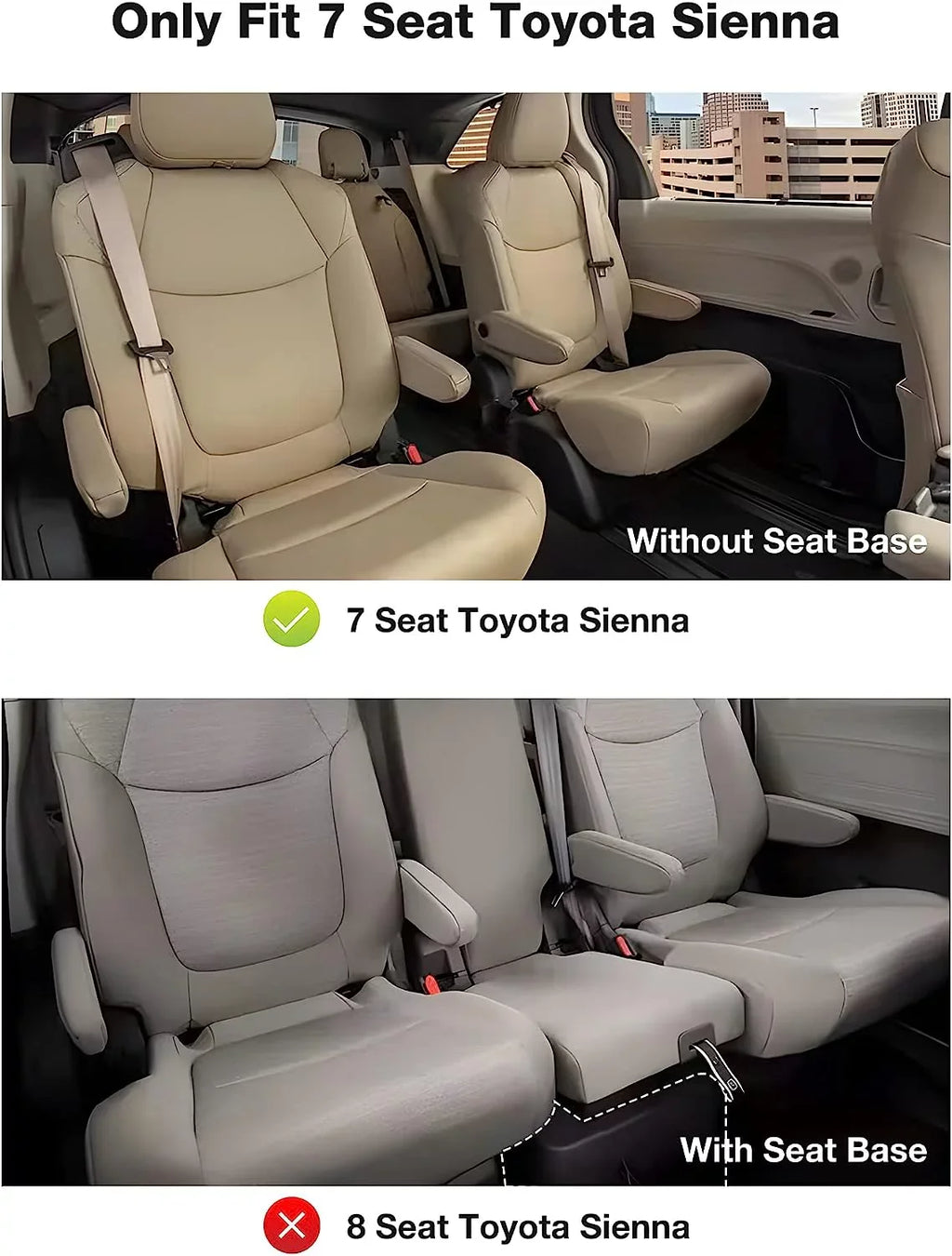 Liner fit Sienna weather Car All Seat for Mats 7 Toyota 7 2021-2024 Floor seat TPE Floor Sienna 3W