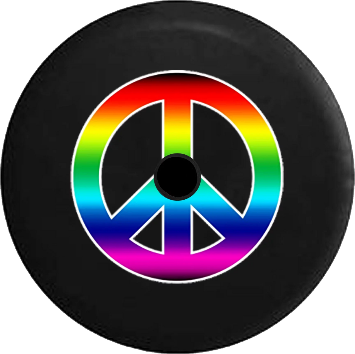 Backup Peace Camera for 2019 Gay Inch 32 Sign Jeep Colorful Spare 2018 Cover Tire Rainbow JL RV Wrangler