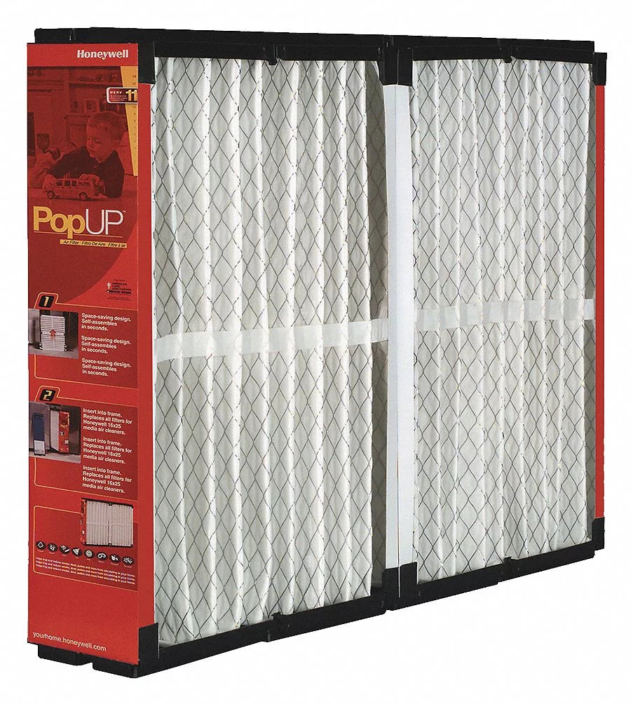 Filter,MERV Air Furn POPUP2020 11,20x20x5" Honeywell Cleaner