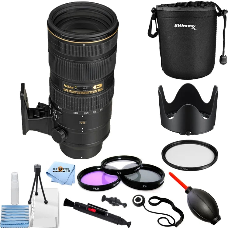 '- 70-200mm VR NIKKOR Lens ED AF-S f/2.8G BUNDLE PRO Nikon II