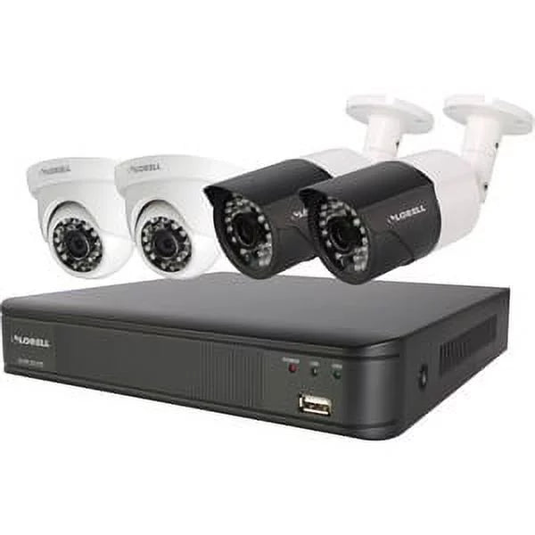 Recorder, Weatherproof Video Digital Security Camera Megapixel System Lorell 5