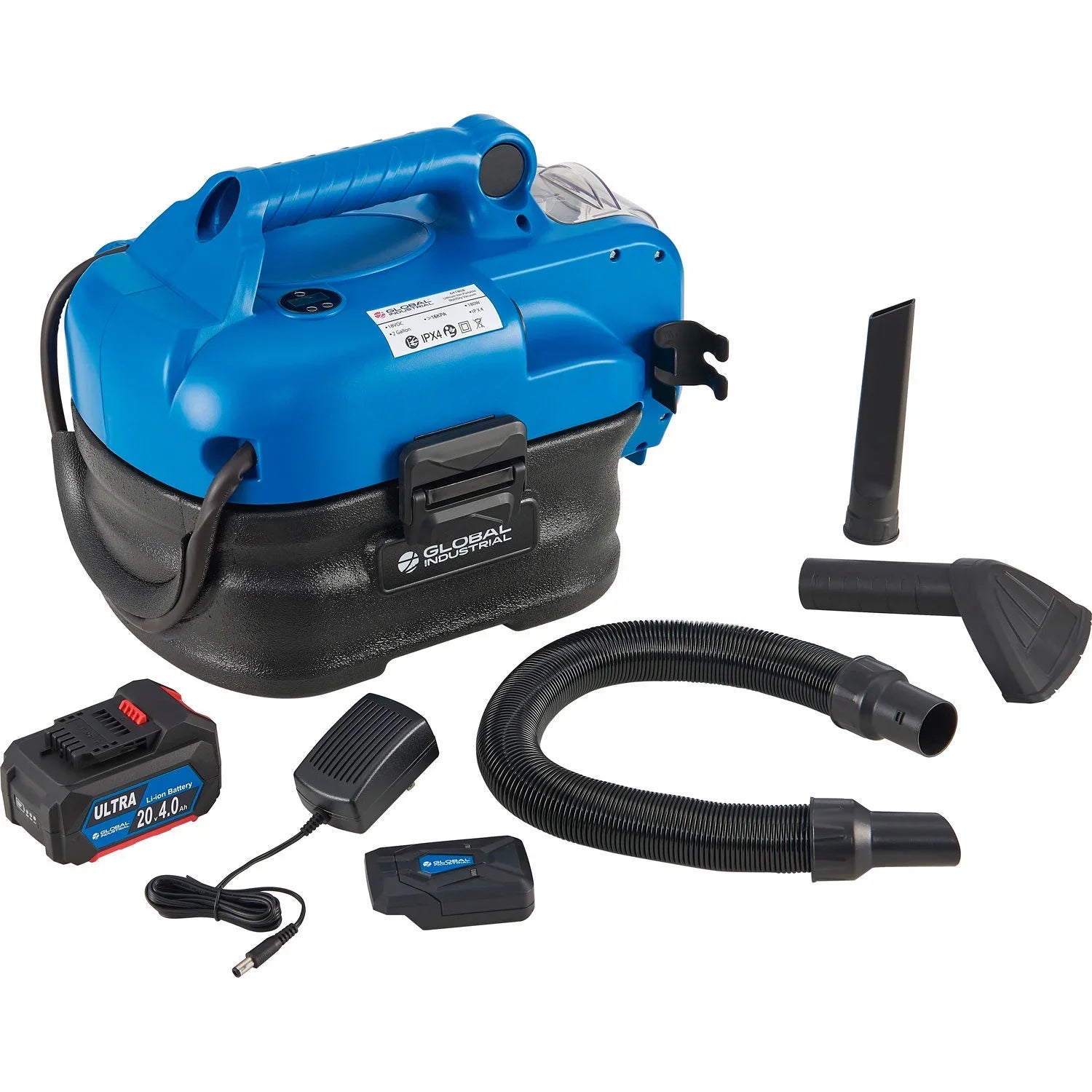 Battery Vacuum Gallon Adapter, Powered 2 Inflate Air Wet/Dry with HEPA Capacity