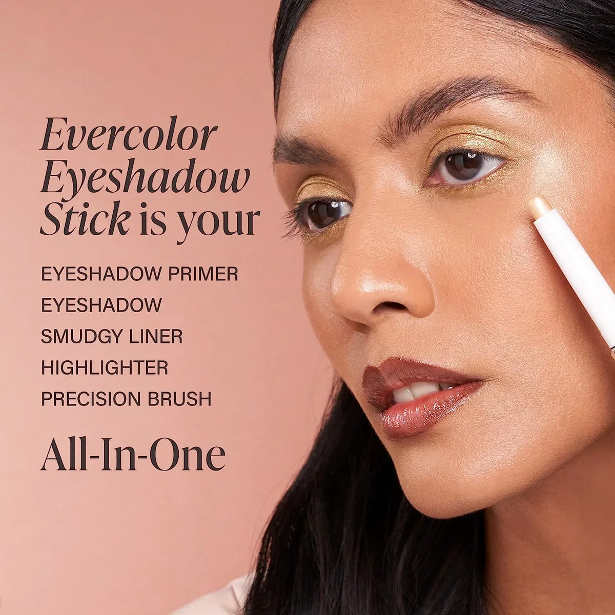 Cream - Buildable Mally and Waterproof Evercolor - Easy-to-Apply - Crease-Proof Beauty Stick Formula Eyeshadow Shadow Color Stick Fierce - Shimmer