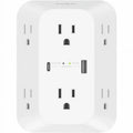 '- output connectors: mountable) Belkin AC 8 (wall Surge protector - -