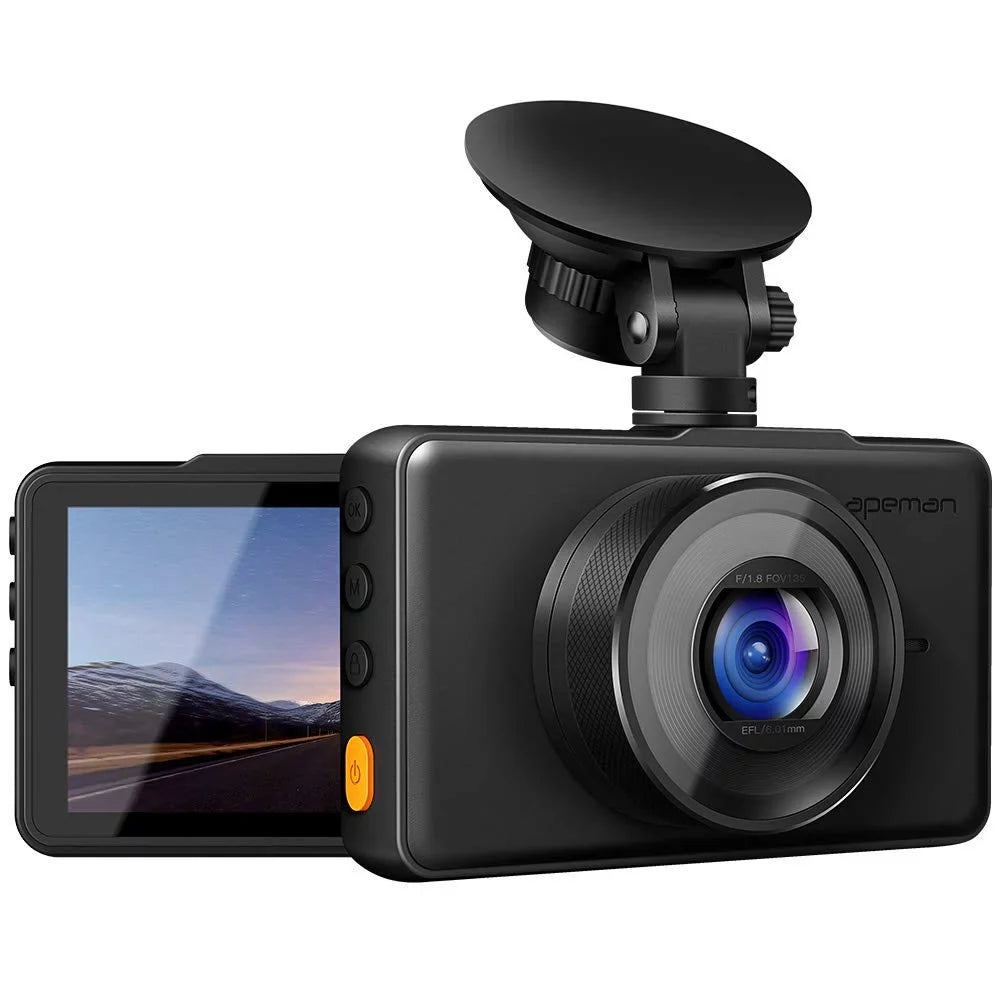 Recording, Driving Dash Cam 3" APEMAN 170¡ãWide LCD Monitor, Screen Parking G-Sensor, Motion WDR, 1080P Angle, FHD DVR Recorder Car Detection Loop