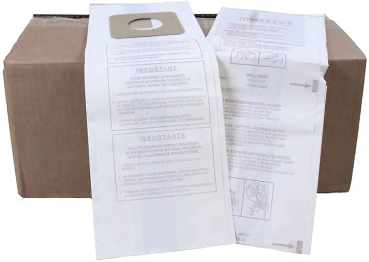 U6 Vacuum Filtration Count U3 Standard 291722B U Bulk Bags 100 Panasonic