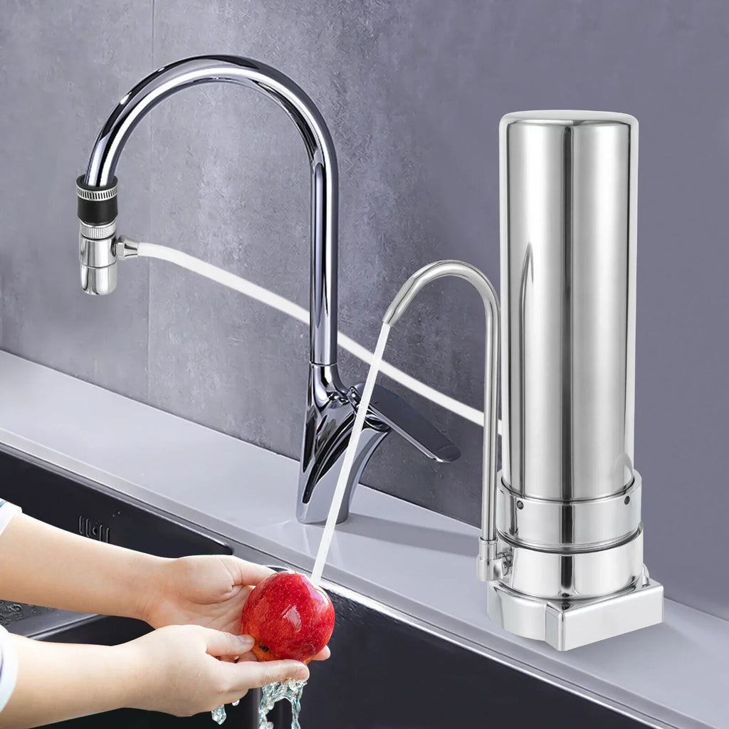 Filter Filtration Countertop Sink Water System Stainless Silver Drinking Tap Filter