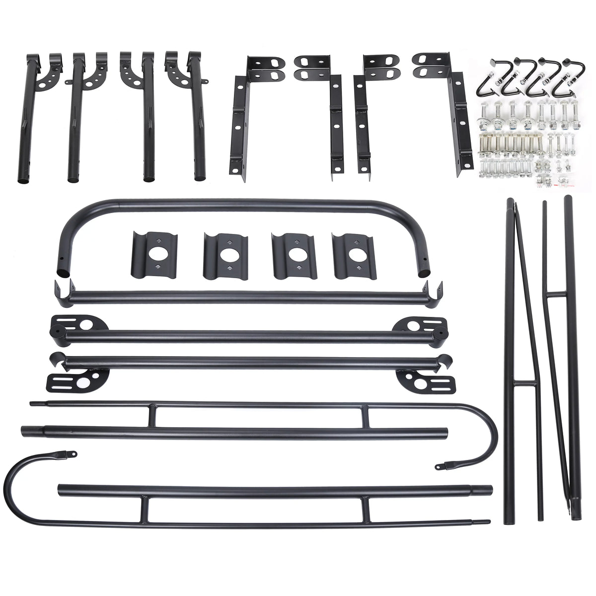 Kojem Rack Long Ladder Adjustable Bed 1000 Inch Lumber Contractors Universal 60 Bar Pickup Rack Over-Cab Kayak Cab Truck LBS Side