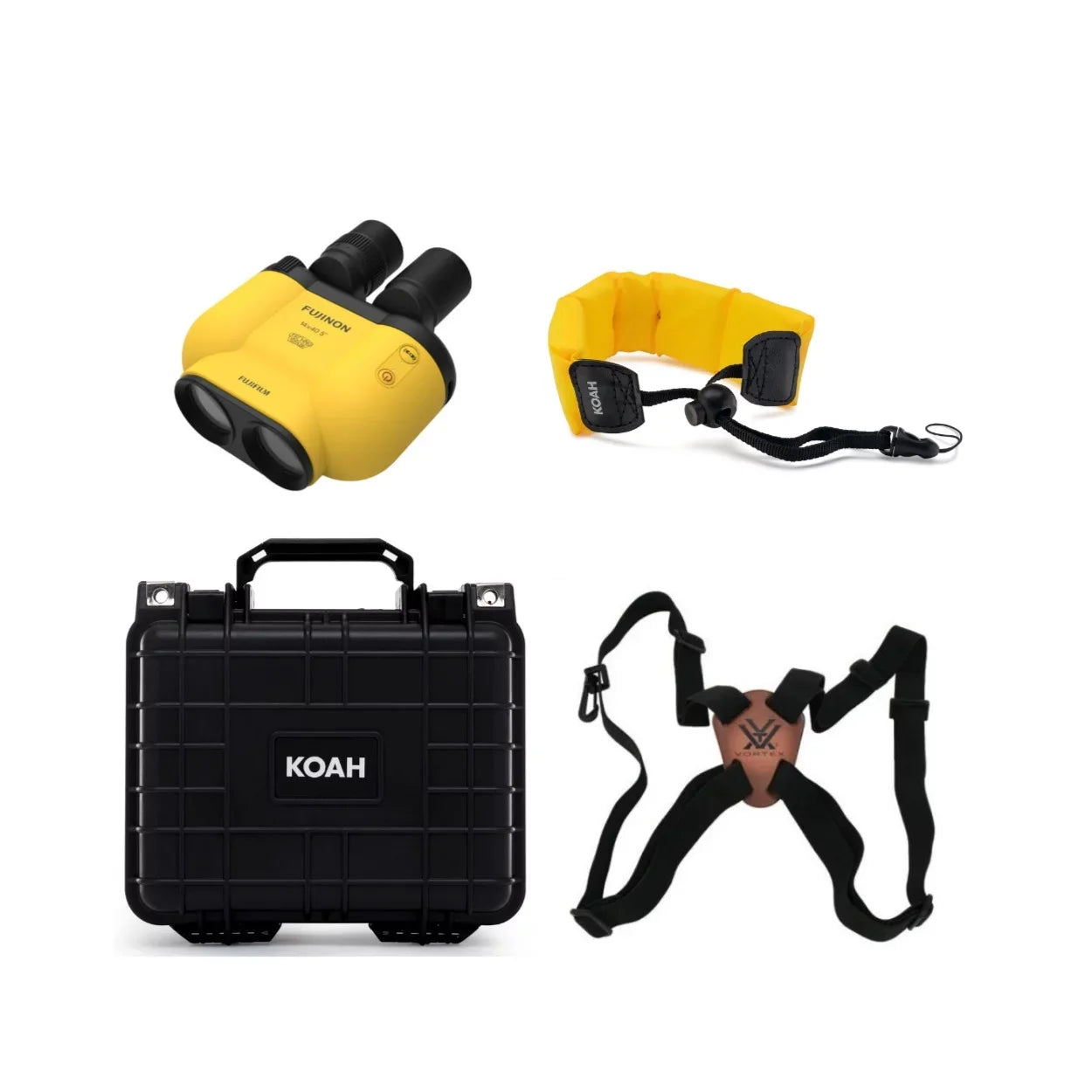 (Yellow) 1440 Bundle Fujifilm Softcase Techno Binoculars TS-X Stabi with
