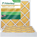 14x14x1 Pleated HVAC Furnace Air Filters 11 MERV AC Filterbuy (4-Pack)