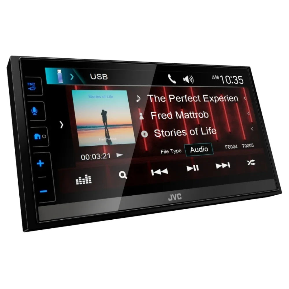 Receiver Shallow-Chassis New 6.8" JVC Multimedia KW-M785BW Camera Backup with