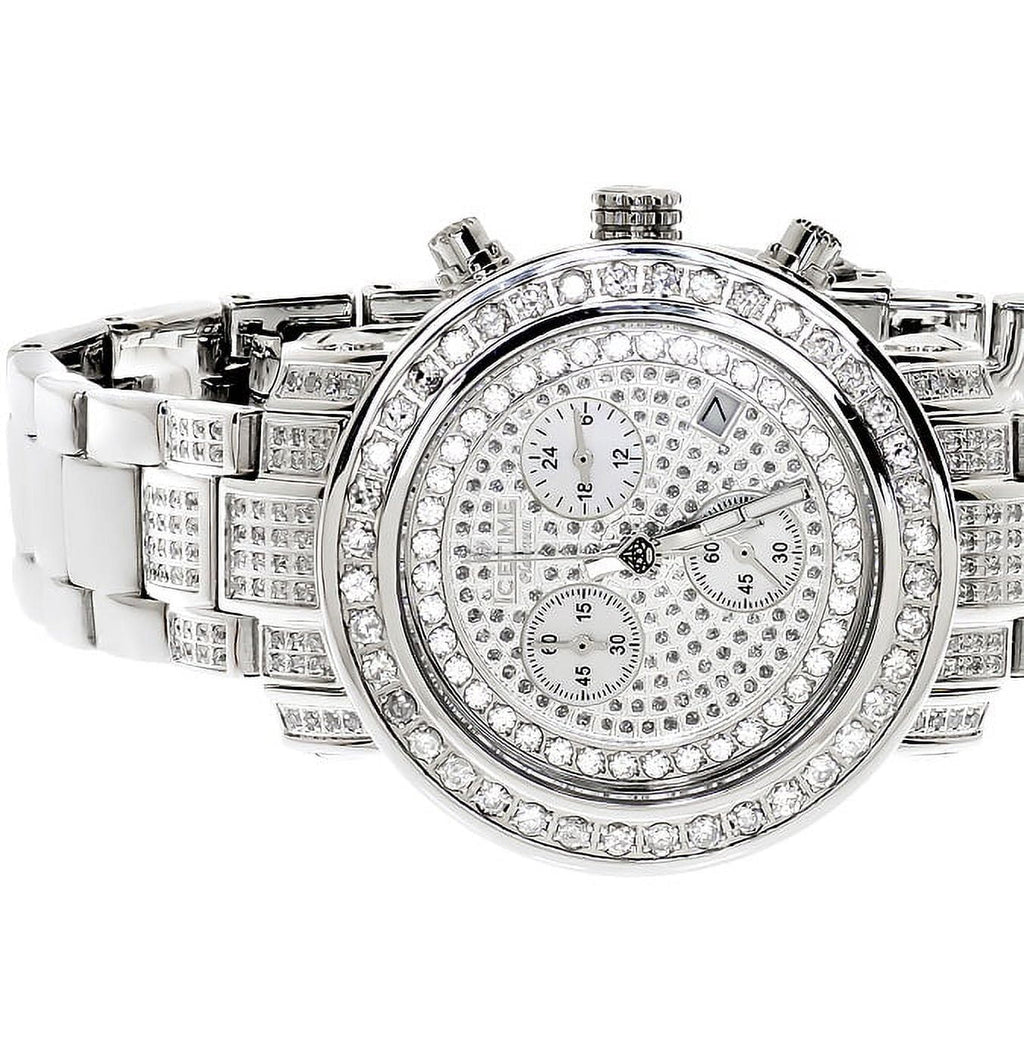 01(3 PT ct) Icetime White Platinum Diamond Ladies Watch