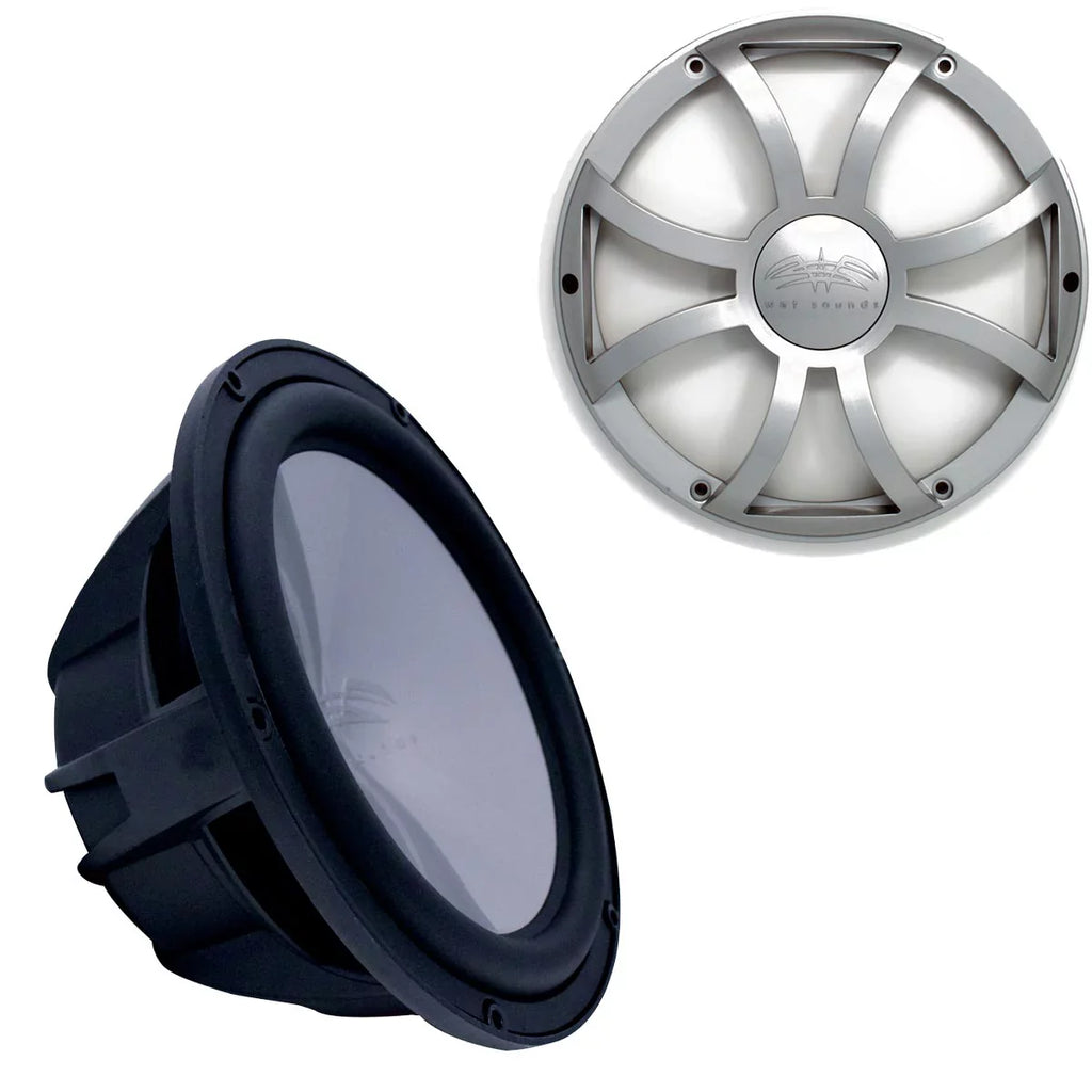 Ohm & Subwoofer Sounds XS Silver 10" - Subwoofer Black Grill - Wet 2 & Grill Revo