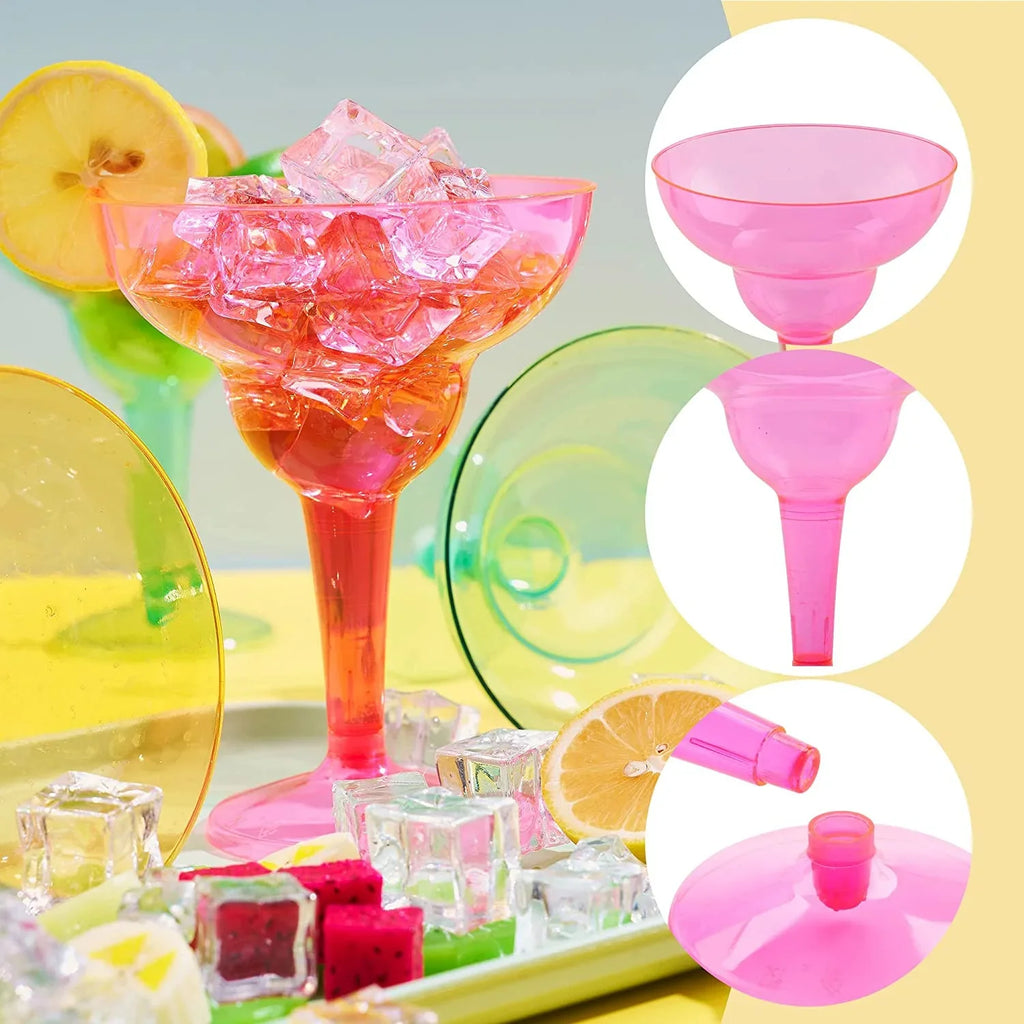 48 Decorations,12 Supplies Party Decoration Theme Fiesta Taco Mexican Party Cinco Party JOYIN Cups oz Margarita for Cinco Fun,Plastic Plastic Pcs Glasses De Glasses Margarita Mayo De Mayo