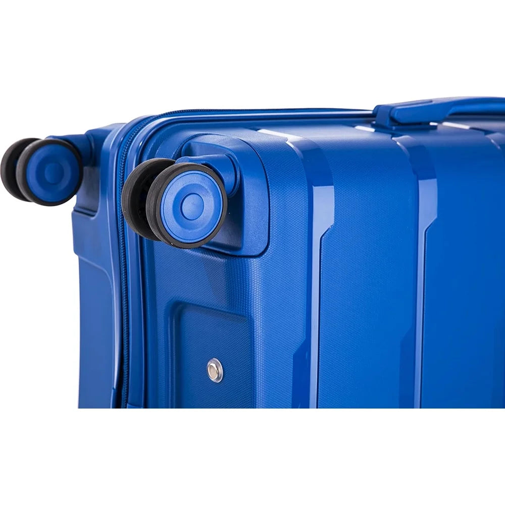 Luggage, 19", 27"- 23", Spinner Hardside Pasadena (Open Rockland Wheel Blue, Box)