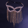 Tassel Women Jewelry Mask Chain Crystal Rhinestone Halloween Mask Face Face Mask Masquerade Face