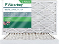 12x24x2 Filterbuy Air Filters AC Pleated MERV 13 Furnace HVAC (2-Pack)