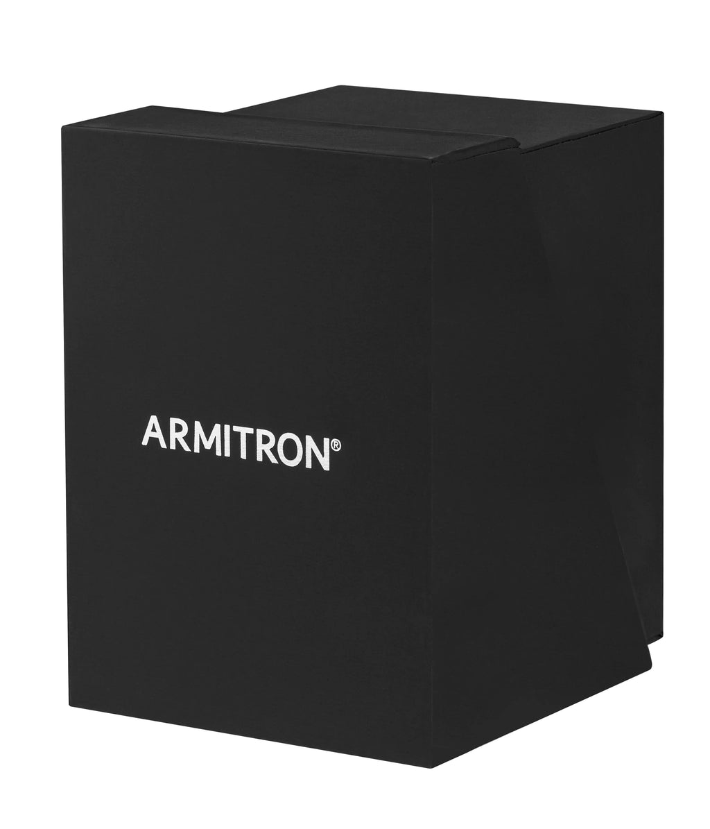 Black Armitron Round With Red And Watch Men's Dial
