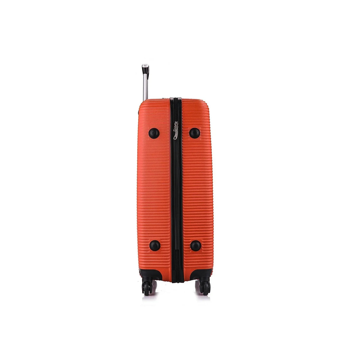 Orange Royal 4-Wheel Luggage InUSA Large (IUROY00L-ORG) Plastic Spinner