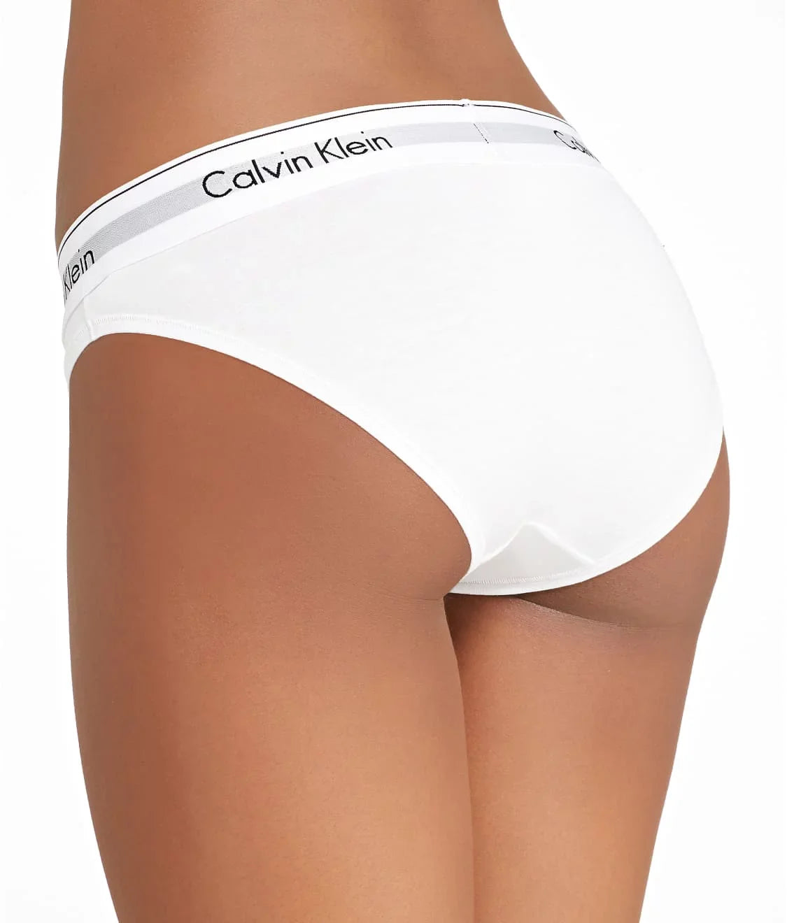 Calvin Small Bikini, Klein Cotton White, Women's Modern