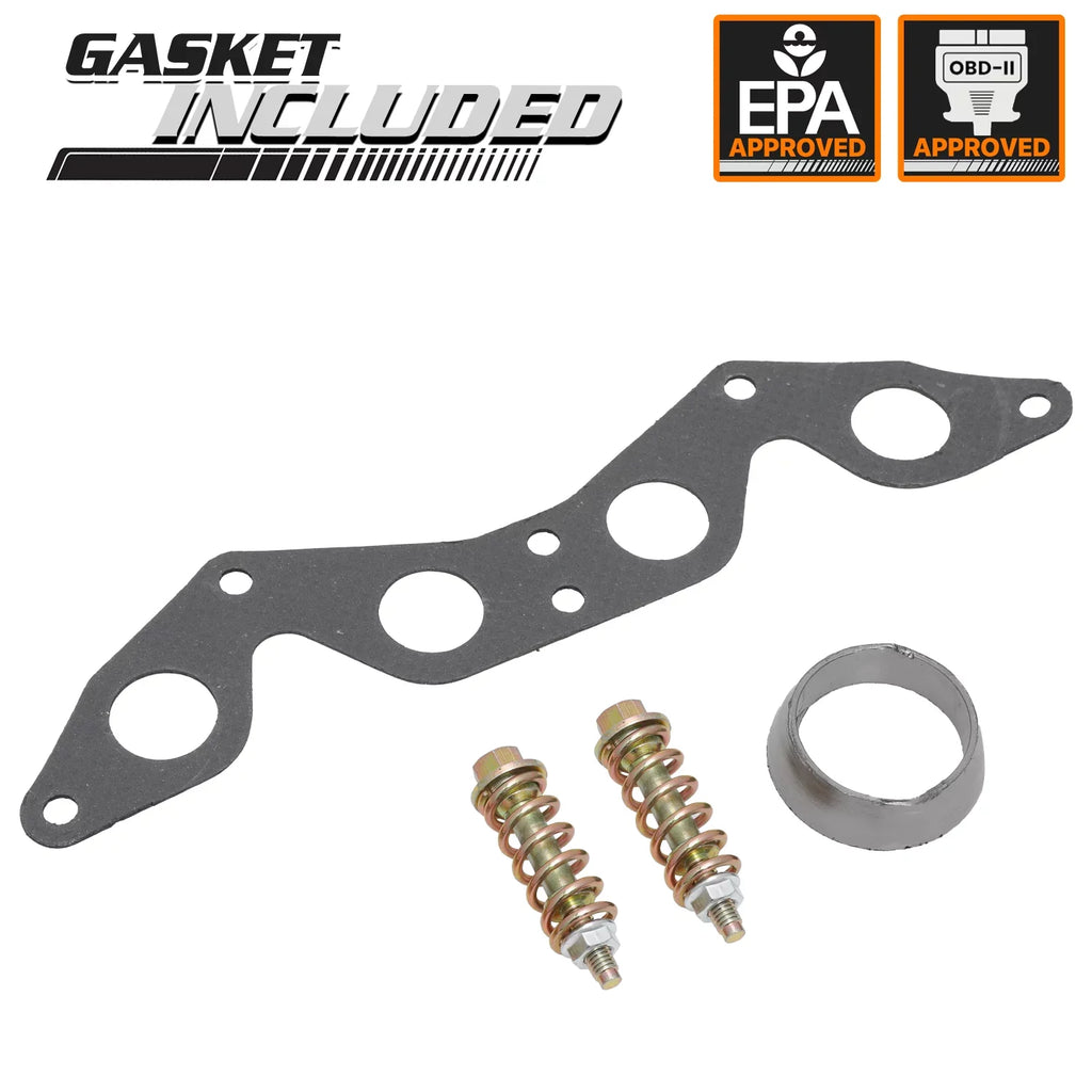 DX Models Heat Honda VX with Shield For with 1.7L Exhaust Catalytic 2001-2005 Civic, Manifold CX Fits Converter LX HX M-AUTO Engine