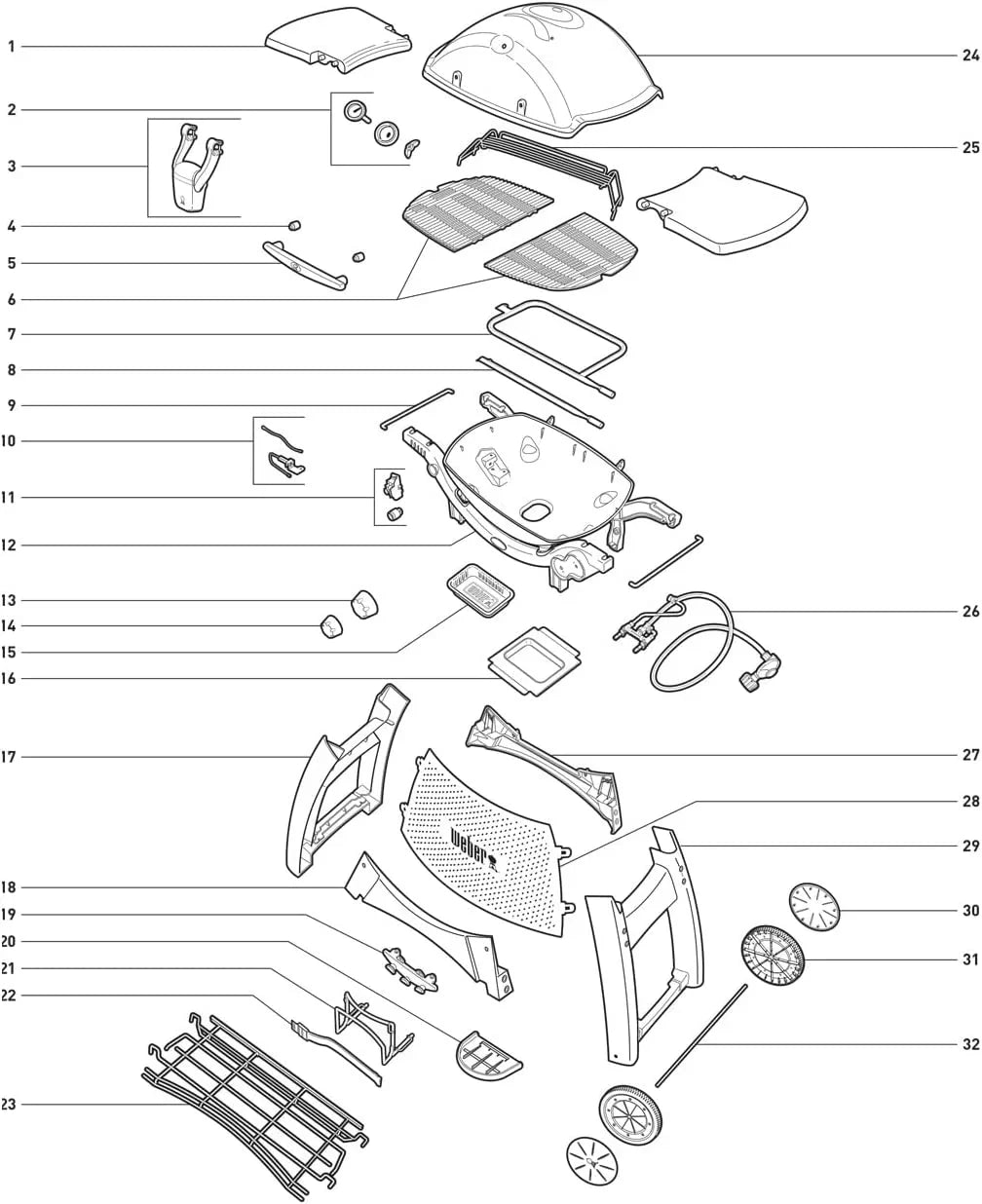 Gas Q320 Weber Replacement Igniter 80452 Kit Grill